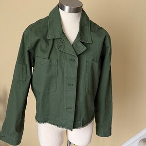 Anthropologie Sanctuary cotton Women's Green Jacket